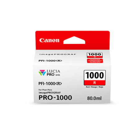 Cartuccia canon pfi-1000r rosso [0554c001]