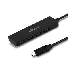 hub usb mediarange da usb tipo-c a usb 3.0 1:4 superspeed usb