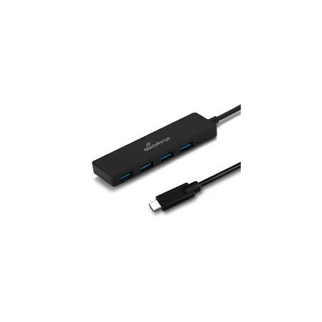hub usb mediarange da usb tipo-c a usb 3.0 1:4 superspeed usb