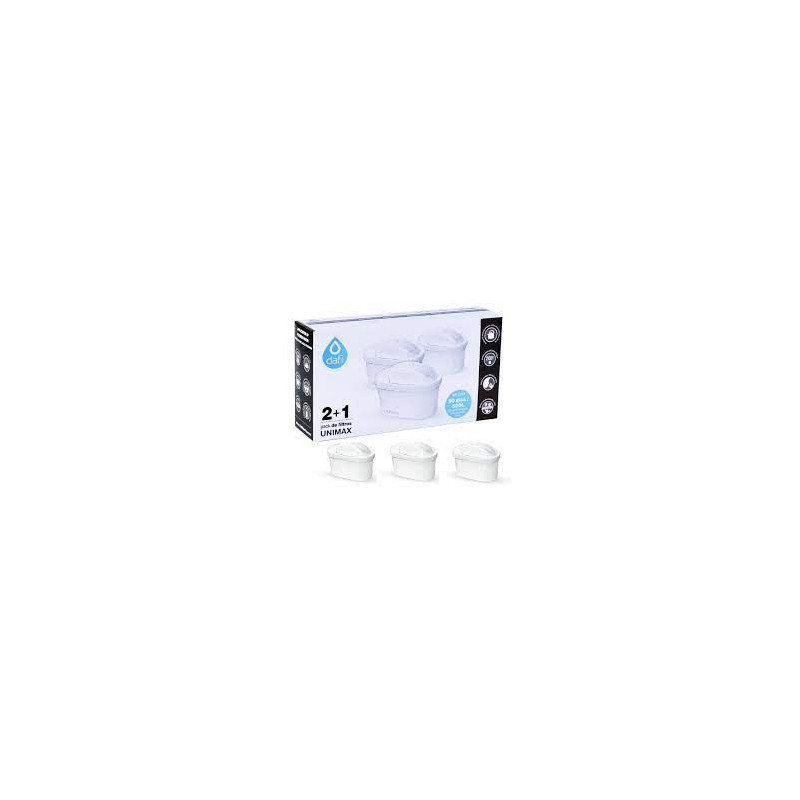 filtro acqua dafi unimax 3pz bianco [poz03231]