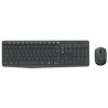 Kit tastiera e mouse logitech mk235 cordles grigio wireless