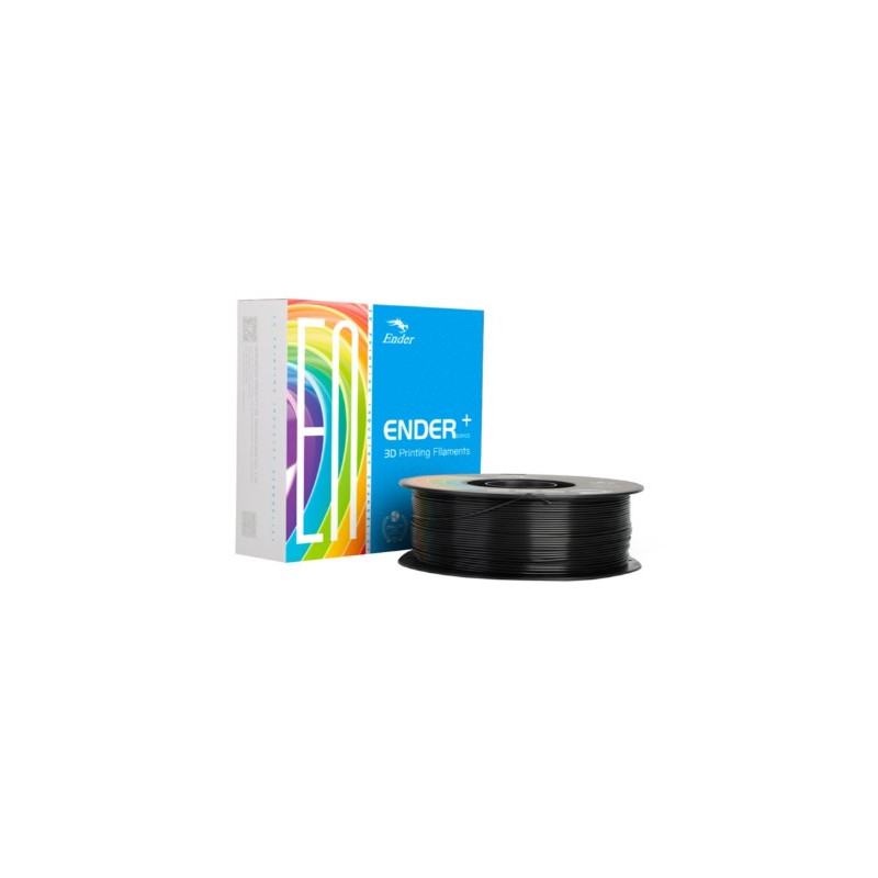 filamento creality pla+ per stampante 3d 1.75mm 1kg nero [3301010306]