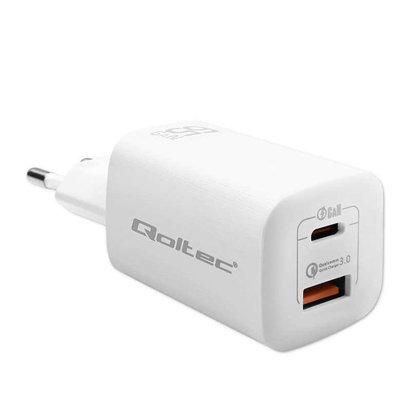 alimentatore da rete qoltec 50765 per dispositivi mobili 1x usb-c