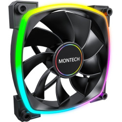 ventola 140x140 montech rx140 pwm argb 1600rpm nero