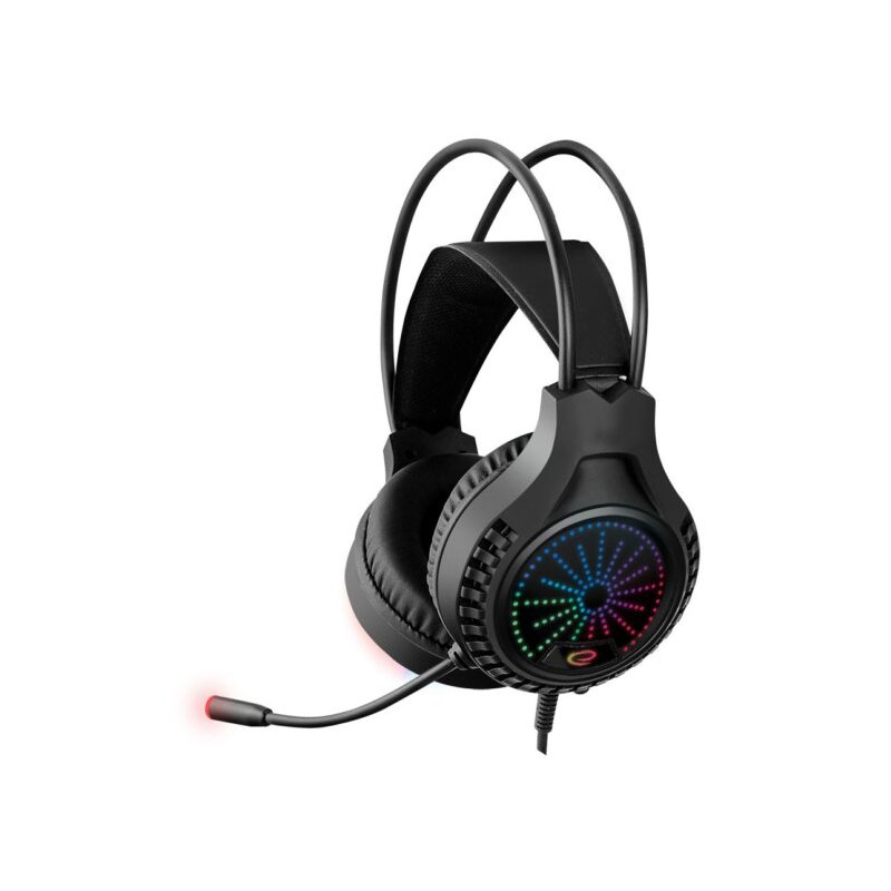 cuffie esperanza aviator 5.1 usb 2.0 da gioco con microfono nero