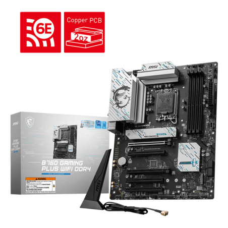 scheda madre msi b760 gaming plus atx 4xddr4 [7d98-043r]