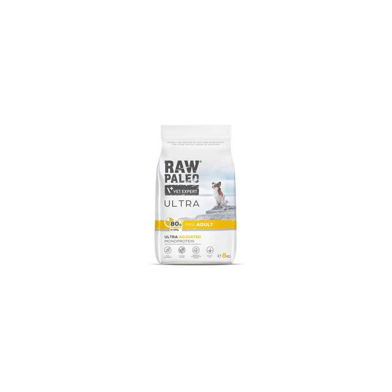 mangime secco vetexpert raw paleo ultra mini per cani adulti 8kg