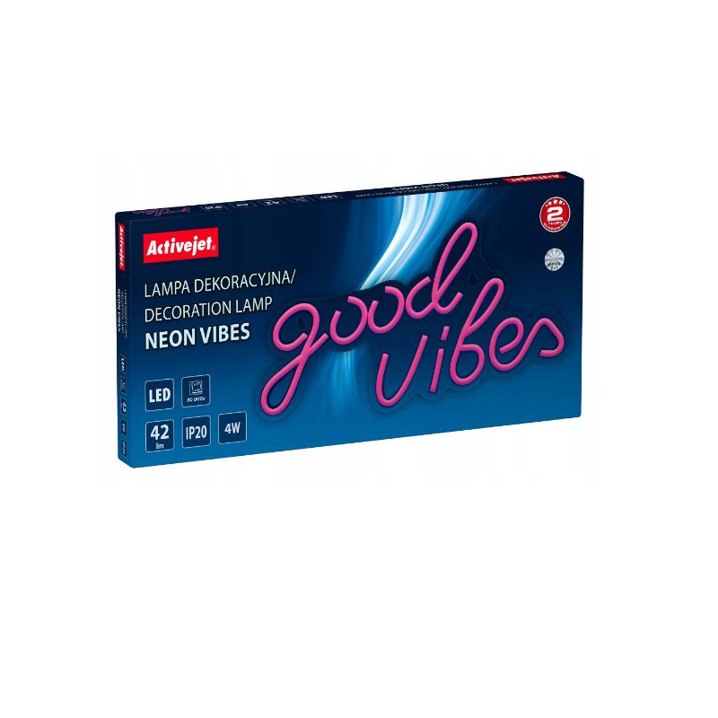 luce al neon activejet aje-neon good vibes multicolore [aje-neon