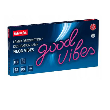 luce al neon activejet aje-neon good vibes multicolore [aje-neon