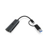 adattatore icybox ib-lan301-c3 lan/usb 3.0 usb tipo a/usb