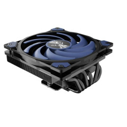 dissipatore cpu a ventola akasa alucia h6ls m2 120mm blu/nero