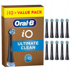 set di testine di ricambio oral-b io ultimate cleaning nero 10pz