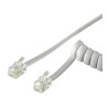 cavo telefonico spiralato per cornetta 2mt rj10 4p4c bianco