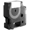 nastro poliestere permanente 9mm x 5.5mt nero su bianco 18482 rhino