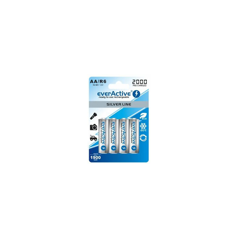 pile ricaricabili everactive 2000 aa ni-mh mignon [evhrl6-2000]