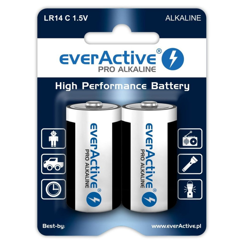 pile everactive alcaline 2 pezzi [evlr14-pro]