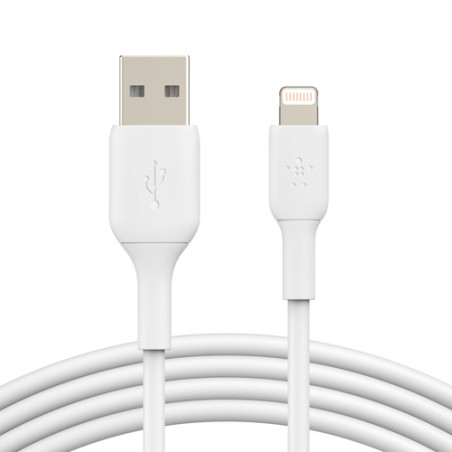 cavo belkin ric./sinc. lightning 1m, pvc, bianco cert. mfi [caa001bt1mwh]
