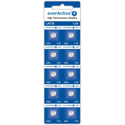 confezione di pile a bottone everactive g3 lr736 lr41 10pz [evag3]