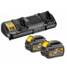 starter kit dewalt batteria e caricabatterie 18-54v 2ah [dcb132t2-qw]