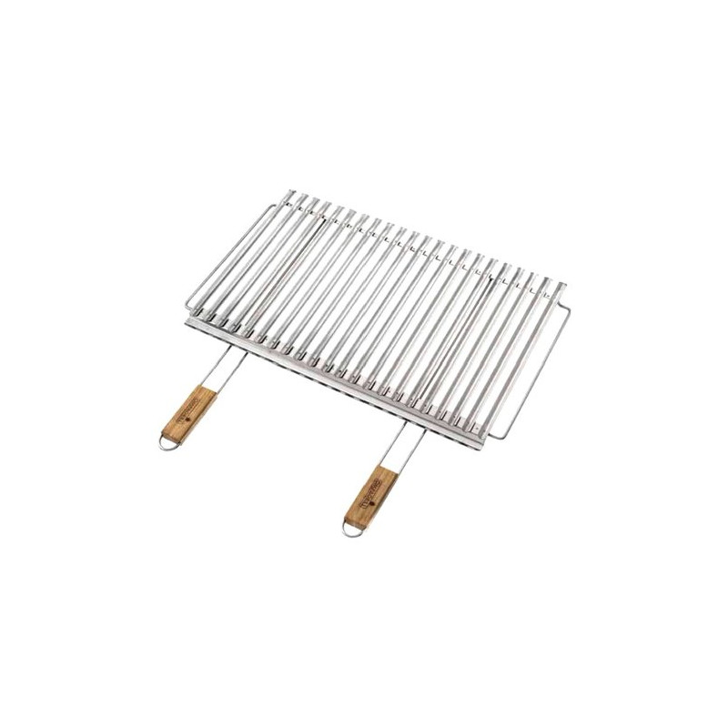 griglia barbecue ompagrill biologica 67x40 acciaio inossidable b26740