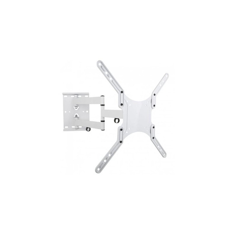 Supporto murale ultra slim per tv led lcd 23-55'' bianco