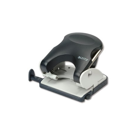 Perforatore leitz 2 fori nero 5005 max 25 fogli metal [50050095]