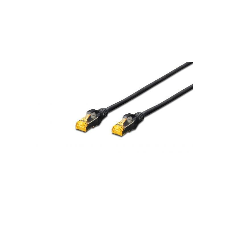 Cavo di rete digitus s-ftp cat.6a doppia schermatura lsoh nero