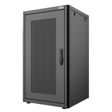 armadio rack techly easynet 19'' 32u 800x800mm nero