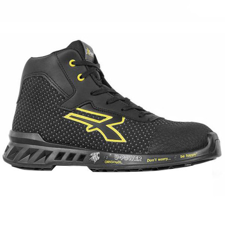 scarpe antinfortunistiche u power joe s3 t39 nero/giallo [rv10014-39]