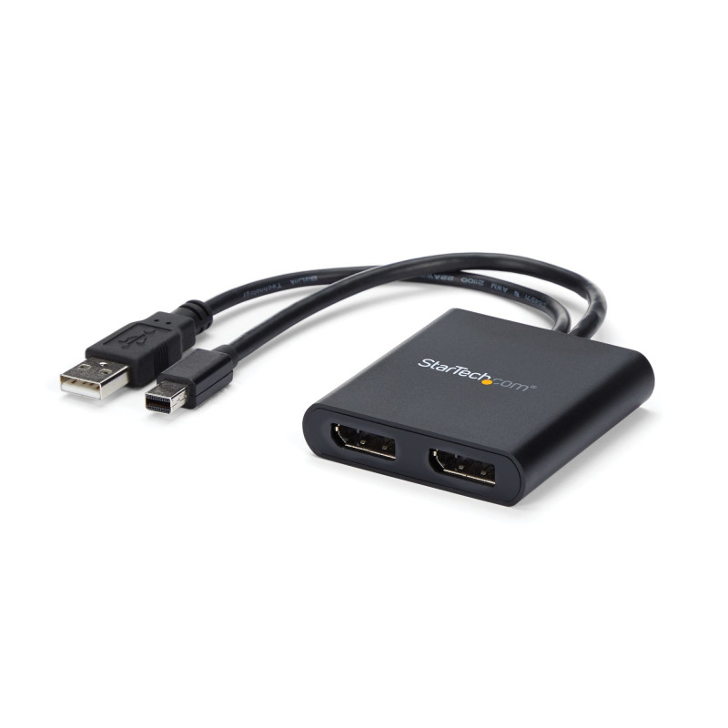 adattatore video startech.com mst hub displayport a 2 porte nero