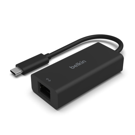 adattatore di rete belkin ethernet a usb-c a 2.5gb nero [inc012btbk]