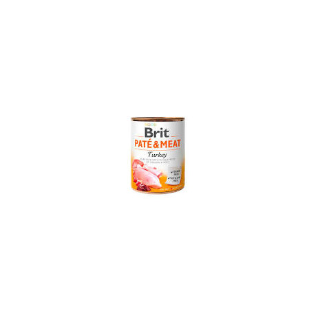 cibo umido brit pate' e carne con tacchino per cani adulti 800gr