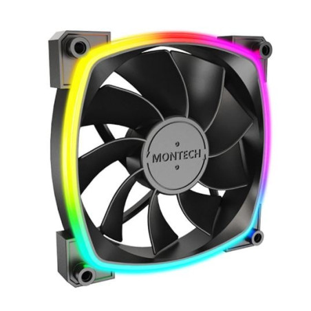 ventola 120x120 montech rx120 pwm argb 1600rpm nero [rx120 pwm b]