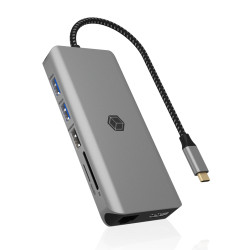 docking station icybox ib-dk4061-cpd 12in1 2x hdmi pd 100w