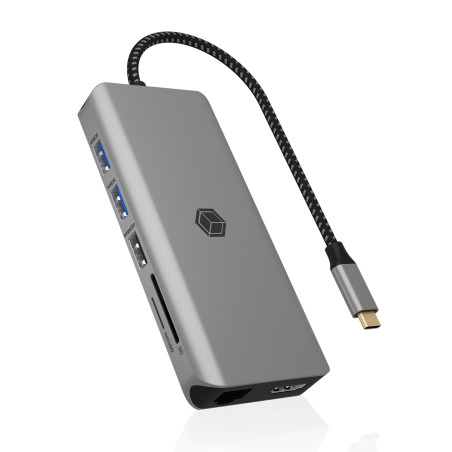 docking station icybox ib-dk4061-cpd 12in1 2x hdmi pd 100w