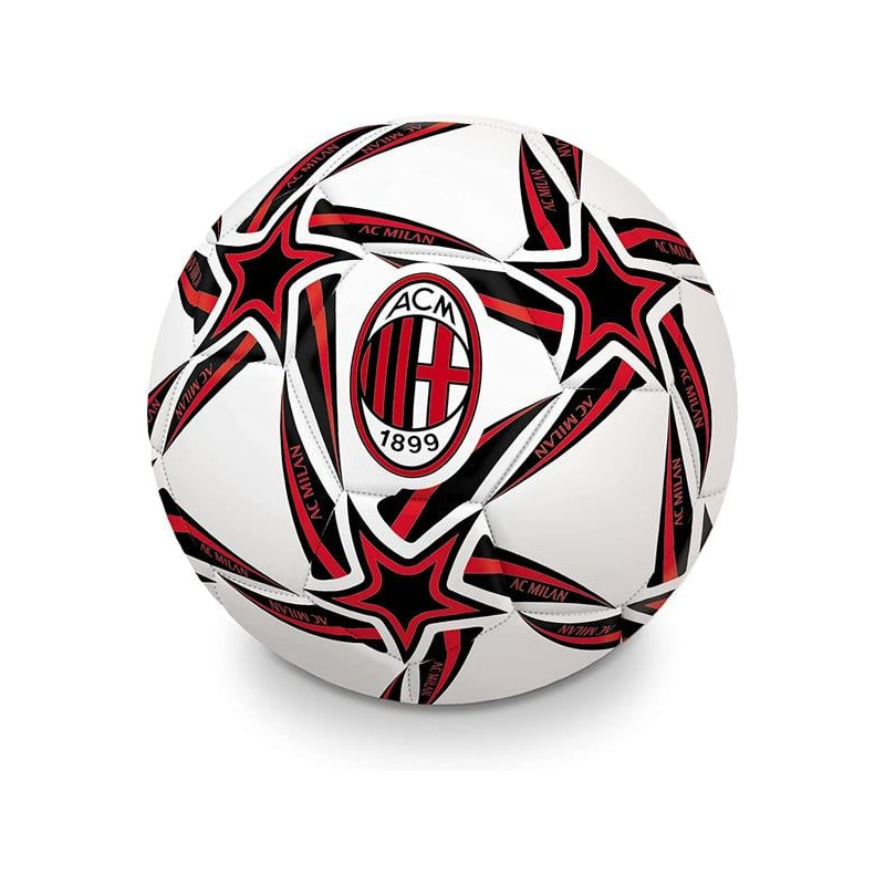 pallone da calcio mondo gioco ufficiale ac milan bianco/nero/rosso