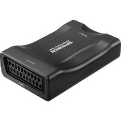 convertitore gbc av scart hdmi 720p/1080p audio/video nero [14.2800.92]