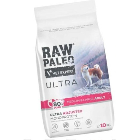 cibo secco raw paleo ultra pork medium & large per cani adulti