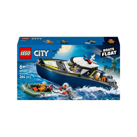 set di costruzione lego city 60456 inseguimento sulla barca della