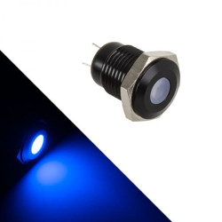 Interruttore lamptron led blu nero