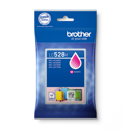 cartuccia d'inchiostro brother 5000pagine magenta [lc528m]