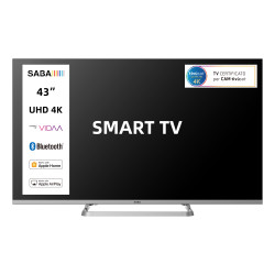 tv led 43'' saba sa43km10vda 4k uhd 3840x2160p smart tv classe