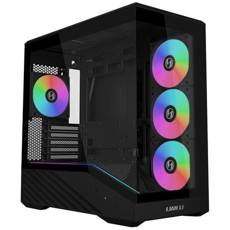 case lian li vector v100 mini vetro temperato argb drgb mini-tower