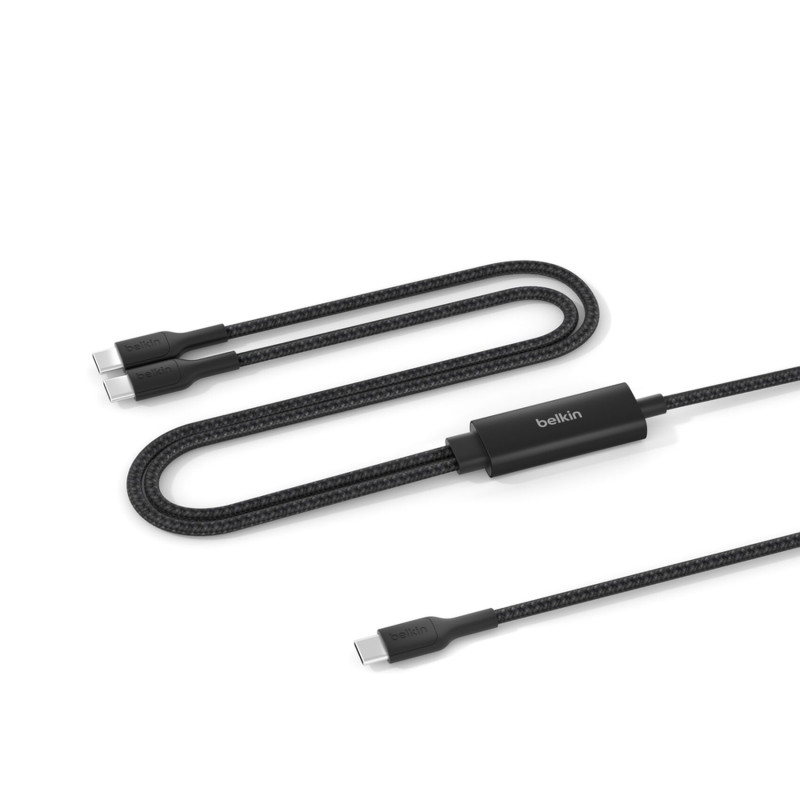 cavo usb belkin boostcharge pro 140w usb-c a dual usb-c 1.5m