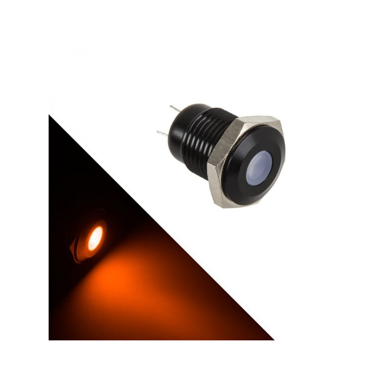 Interruttore lamptron led arancione/nero