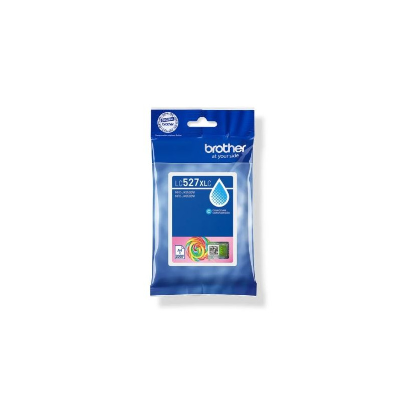 cartuccia a getto d'inchiostro brother lc527xlc 2000 pagine ciano