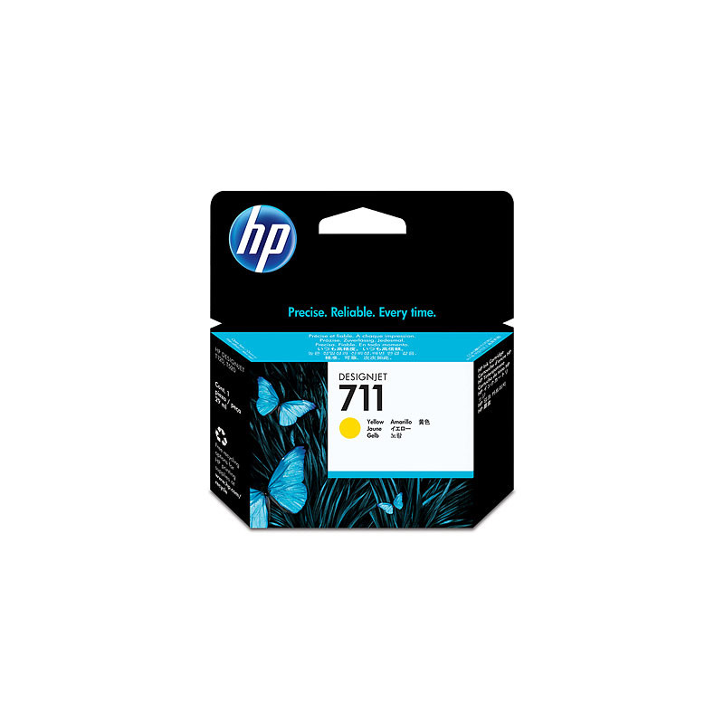 cartuccia hp t120 - t520 n. 711 giallo [cz132a]