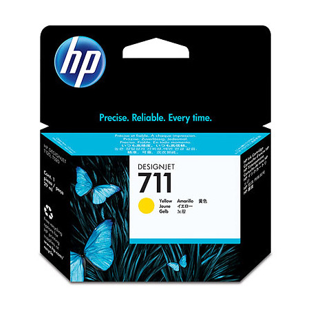 cartuccia hp t120 - t520 n. 711 giallo [cz132a]