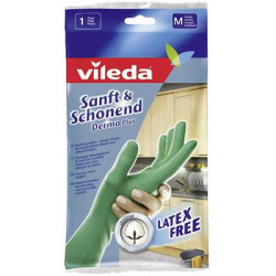 guanti in gomma vileda dermo plus m 1 coppia [665]