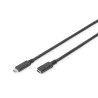 cavo digitus usb 3.1 c a c s/b, 0,7m [ak-300210-007-s]